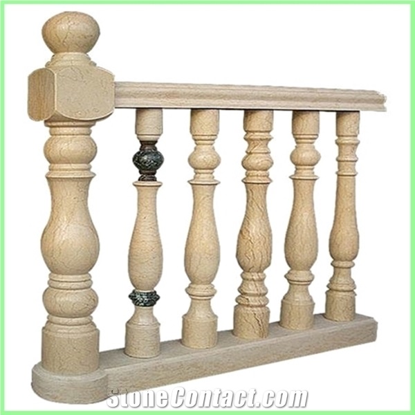 Stone Balusters & Stone Railing & Marble Balustrad, ,Granite Beige Balustrade