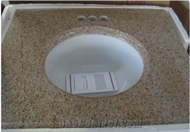 G682 Granite Vanity Top, G682 Yellow Granite Vanity Top