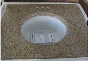 G682 Granite Vanity Top, G682 Yellow Granite Vanity Top