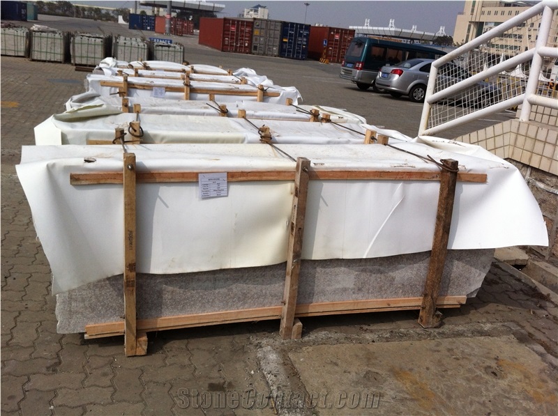 G687 Pink Granite Slabs,Half Slabs Own Quarry