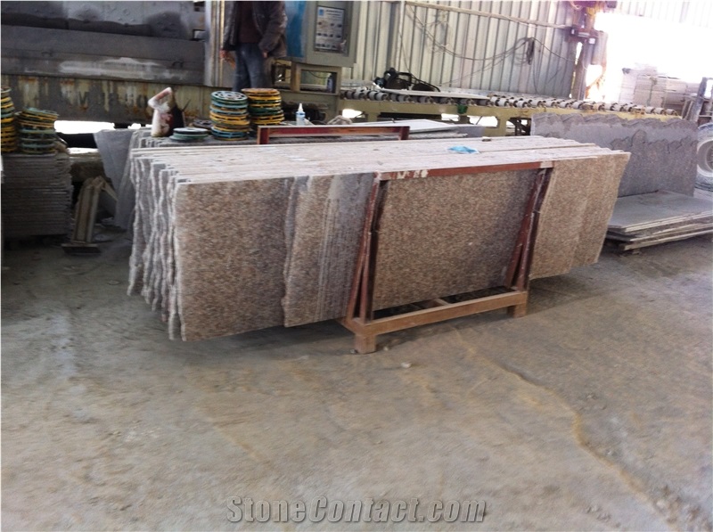 G687 Pink Granite Slabs,Half Slabs Own Quarry