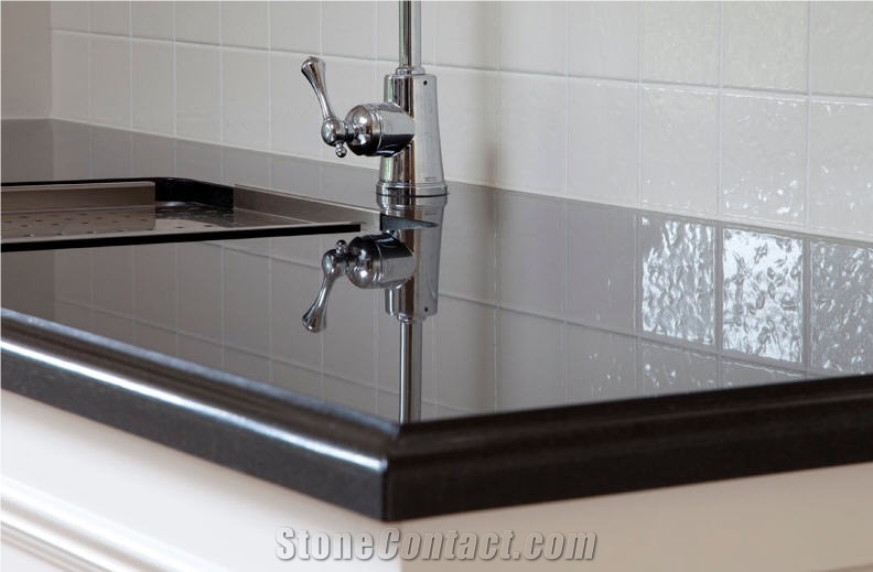 Absolute Black Granite Countertop, Absolute India Black Granite Countertop