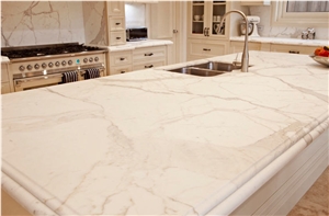 Calacatta Oro Marble Kitchen Countertops, Calacatta Oro White Marble Kitchen Countertops
