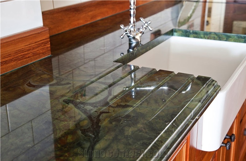Vitoria Regia Countertop, Vitoria Regia Green Quartzite Countertop