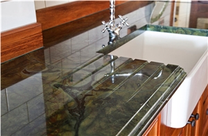 Vitoria Regia Countertop, Vitoria Regia Green Quartzite Countertop