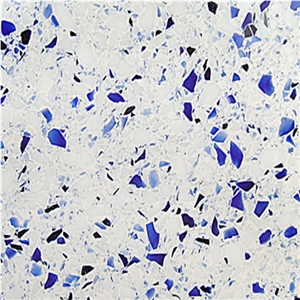Quartz Stone with Blue Mirror