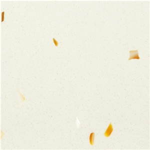 Quartz Stone with Golden Shell