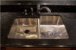 Blue in the Night Granite Countertops, Blue in the Night Black Granite Countertops