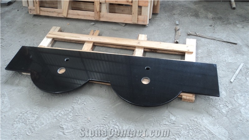Granite Countertops, China Black Granite Bath Tops