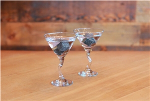 Wine Rox- Beverage Chilling Stones, Grey Soapstone Kitchen Accessories
