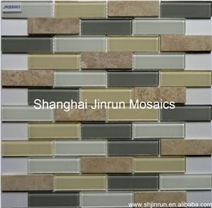 4mm Glass & Stone Mosaic Tiles