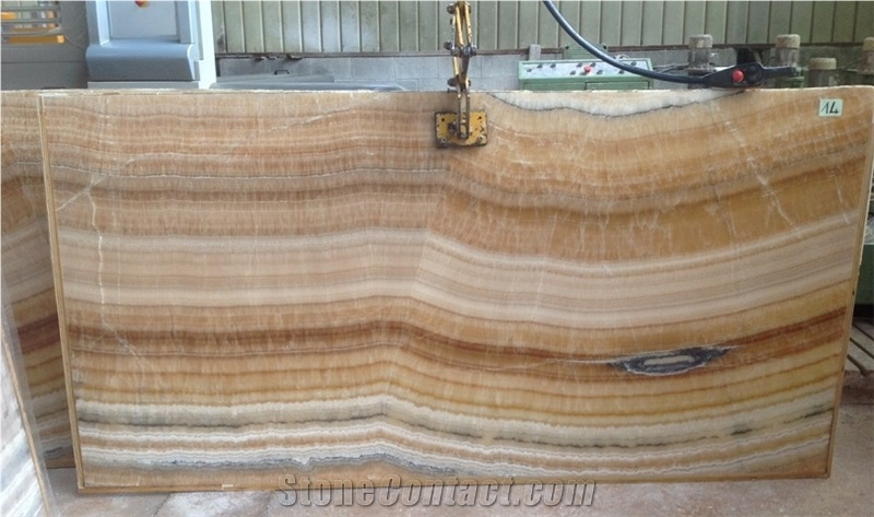 Dark Brown Wave Onyx Slabs, Oaxaca Arco Iris Onyx Tiles & Slabs, Yellow Polished Onyx Floor Tiles, Wall Tiles