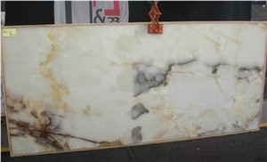 Onice Bianco Onyx Slabs & Tiles, White Polished Onyx Floor Tiles, Wall Tiles