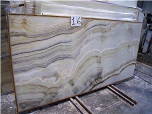 Pineapple Onyx Vein Cut Slabs, Multicolor Onyx Tiles & Slabs Mexico