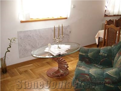 Marble Radiator Panel, Vencac Beli White Marble Home Decor