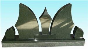 YAKING Standard Monument, Ever Green Granite Monument