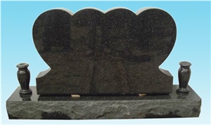 YAKING Standard Monument, China Mist Green Granite Monument