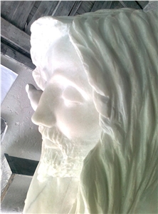 Bianco Carrara White Marble Religious Sculpture Bianco Carrara White Marble Religious Sculpture