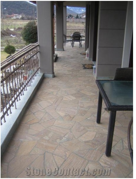 Karistou Brown Irregular Flagstone, Karistou Brown Quartzite Irregular Flagstone
