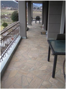 Karistou Brown Irregular Flagstone, Karistou Brown Quartzite Irregular Flagstone