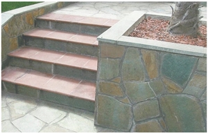 Karistou Green Irregula Walling Stone, Karistou Green Quartzite Walling