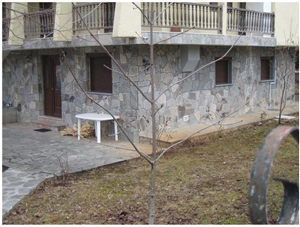 Kavalas Slate Irregular Wall Cladding, Kavalas Grey Slate Wall