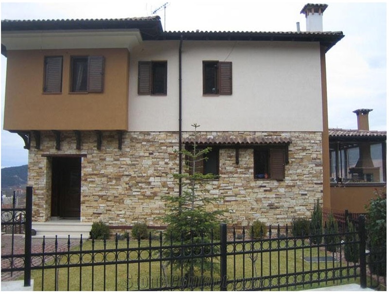 Stenari Petra Karistos Walling, Petra Karistos Beige Quartzite Walling