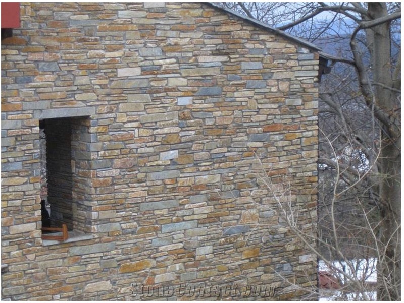 Stenari Sykis Quartzite Wall, Sykis Beige Quartzite Wall