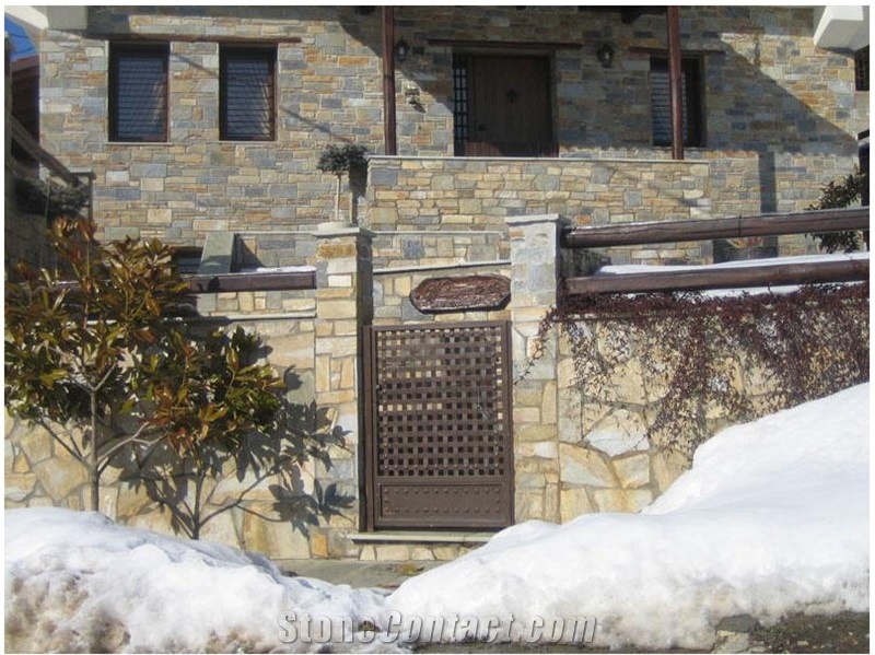 Stenari Sykis Quartzite Wall, Sykis Beige Quartzite Wall