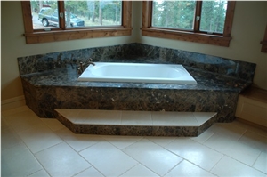 Dark Emperador Marble Bath Design, Remodeling, Emperador Dark Brown Marble Bath Design
