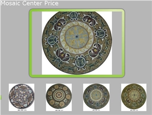 Marble Mosaic Medallion, Floor Waterjet Medallion