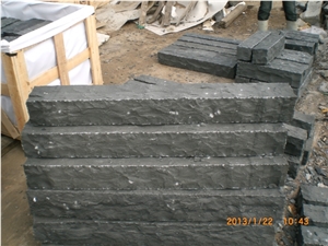 G685 Basalt Split Face Palisade, G685 Black Basalt Palisade