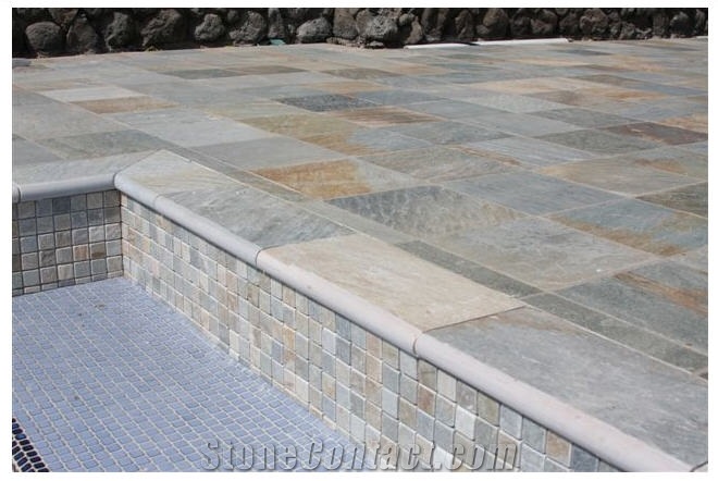 Oyster Slate Classic Pool Deck & Siding