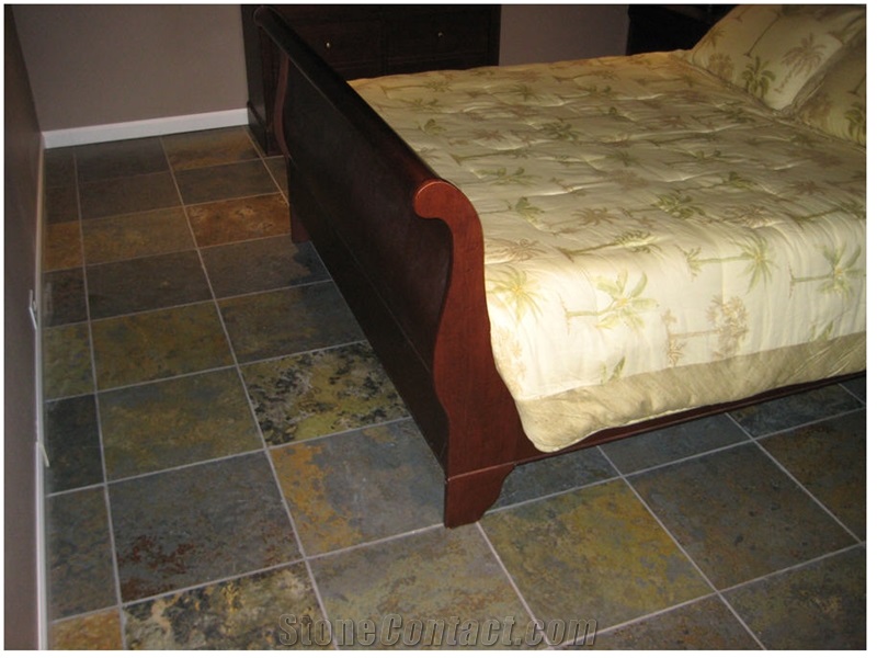 Rustic Brazilian Slate Flooring