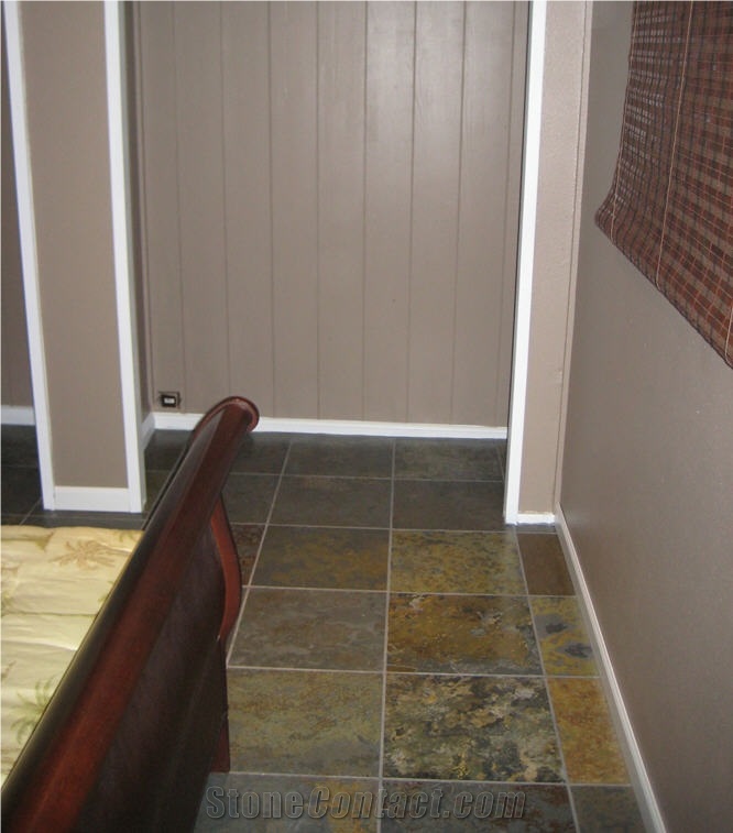 Rustic Brazilian Slate Flooring