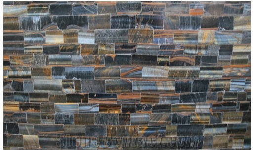 Tiger Eye Blue Semiprecious Gemstone