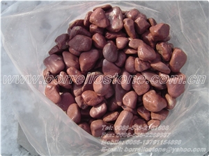 Decorative Red Pebble Supplier, Red Granite Pebbles