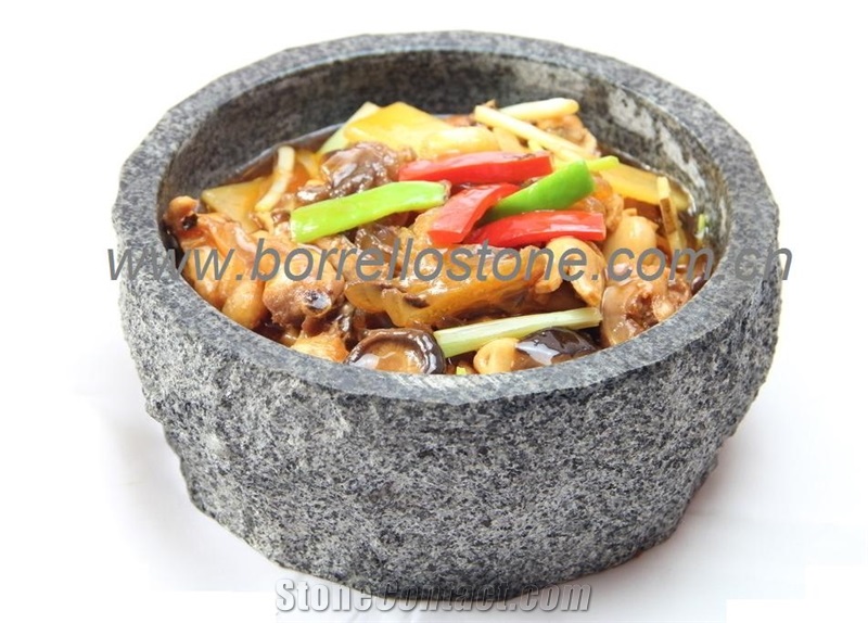 High Quality Granite Stone Bowl, Grey Granite Bowls