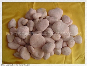 Landscaping Pink Pebble Stone, Pink Granite Pebble Stone