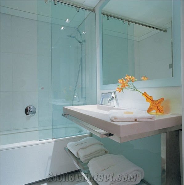 Aphrodite White Thassos Bath Design, Thassos White Marble Bath Design