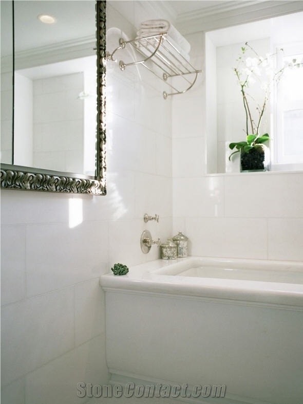 Aphrodite White Thassos Bath Design, Thassos White Marble Bath Design