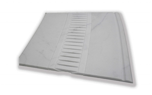 Pool Deck Drain, Pool Coping, Thassos White Marble Pool Deck Drain