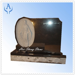 Granite Black Tombstone Monument, Black Granite