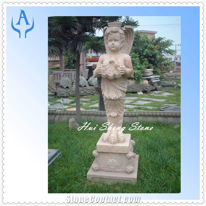 Granite Grey Character Sculpture, Grey Granite