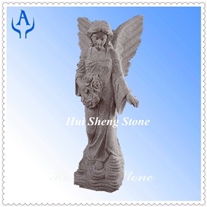 Granite Grey Character Sculpture, Grey Granite