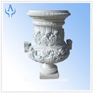 Granite Grey Flowerpot, Grey Granite