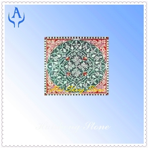 Marble Multicolor Mosaic Medallion