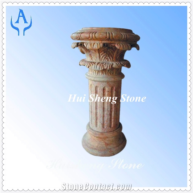 Pink Marble Column