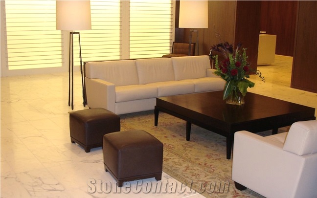 Marble Flooring Project, Calacatta Marble Tiles