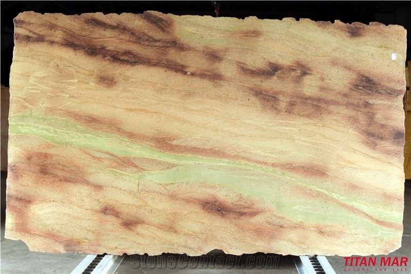 Wild Sea Granite Slabs, Brazil Green Granite